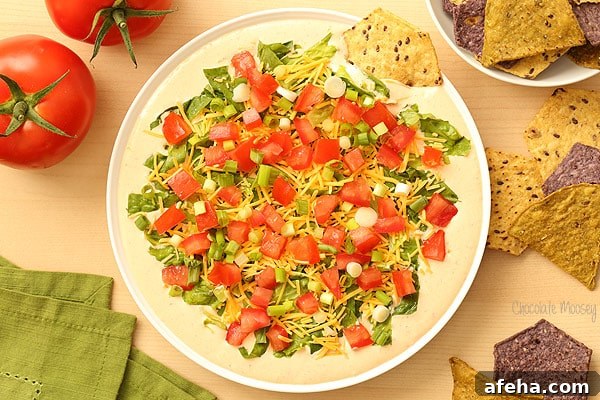 Chipotle Ranch Taco Dip for a 5 minute no cook dip