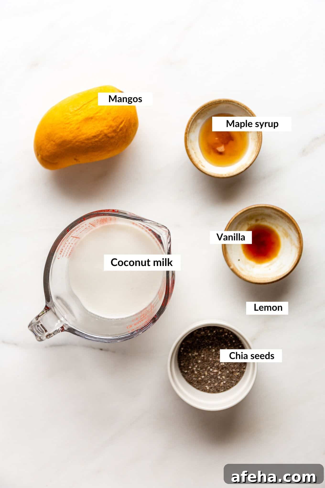 Creamy Mango Chia Pudding Recipe for Tropical Breakfast or Dessert 3 ingredients for mango chia pudding