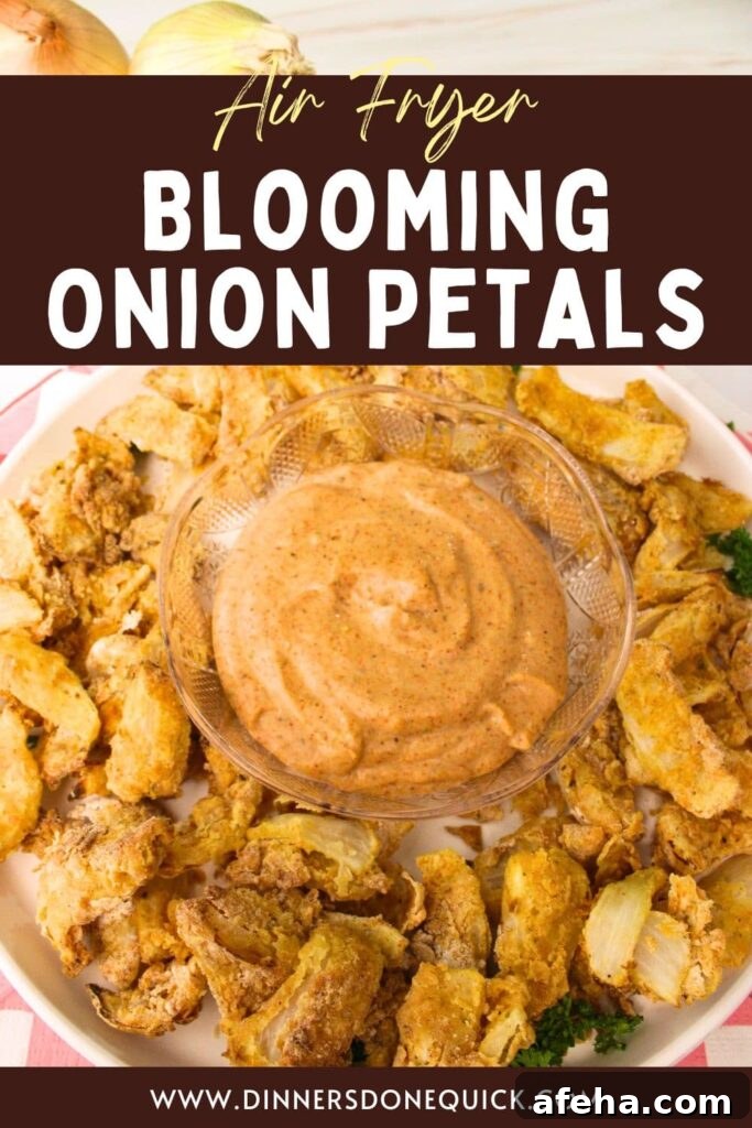 air fryer blooming onion petals recipe dinners done quick pinterest