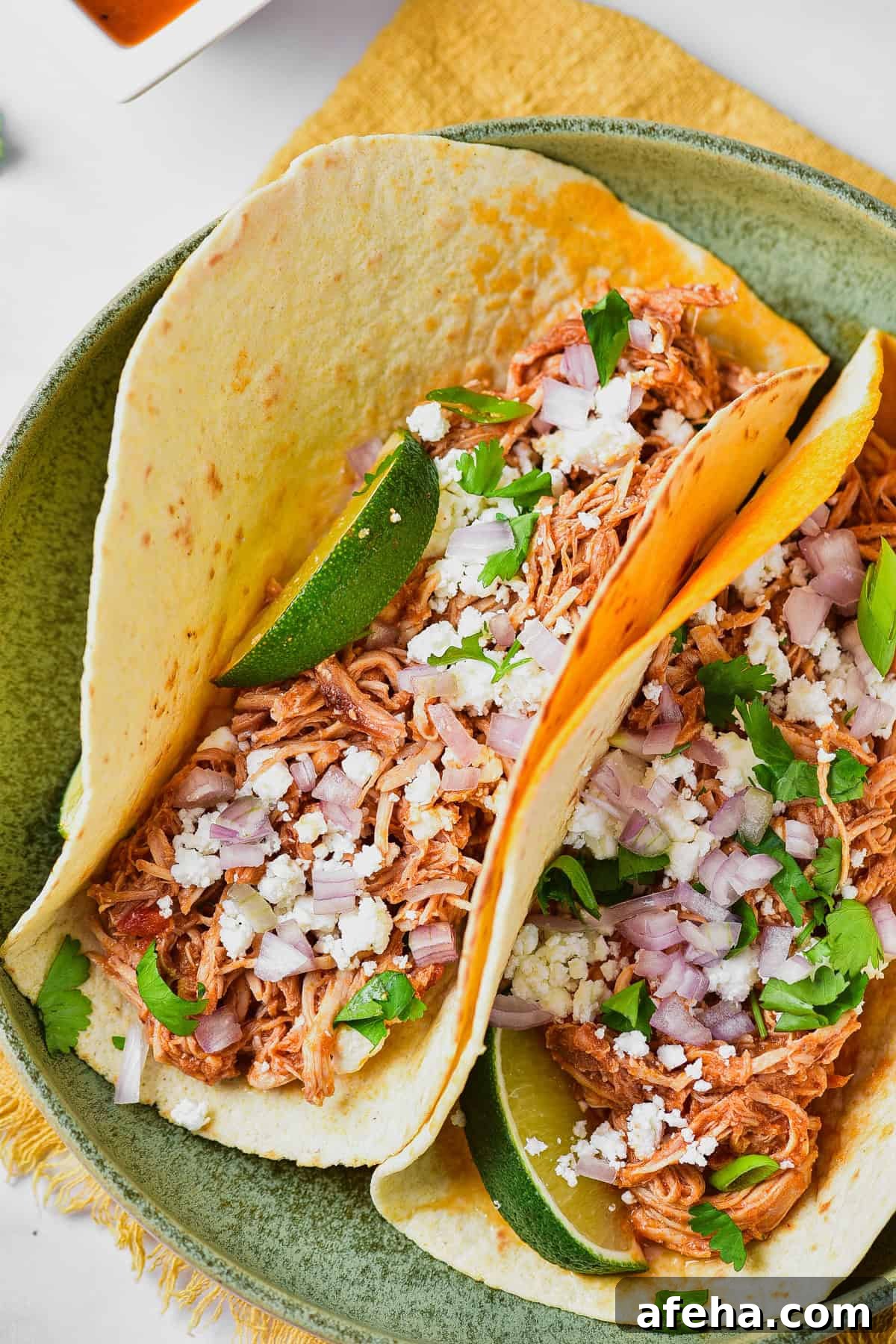 Authentic Chicken Tinga Recipe: Smoky Mexican Shredded Chicken 2 Chinga tinga taco.