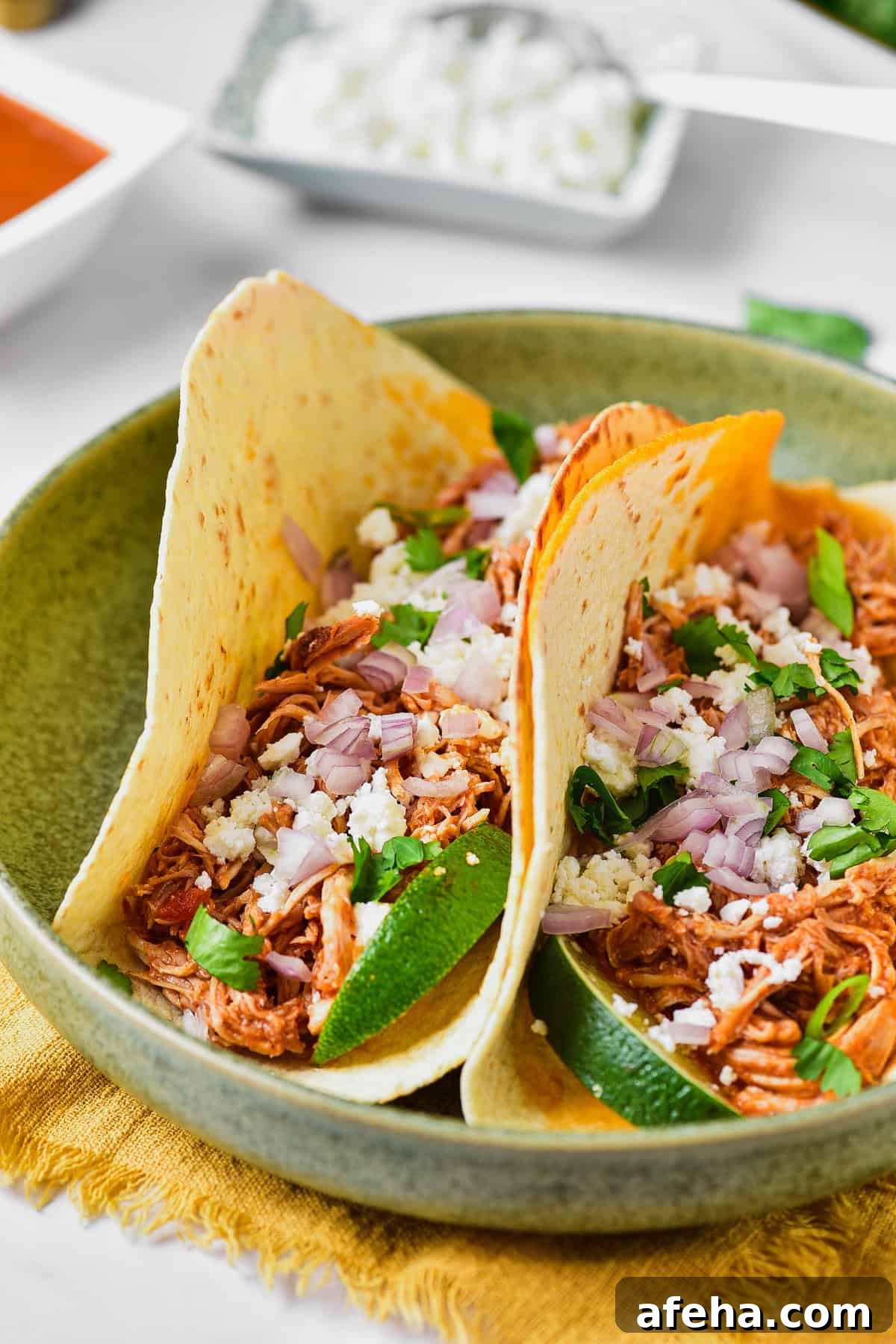 Authentic Chicken Tinga Recipe: Smoky Mexican Shredded Chicken 10 The completed recipe.