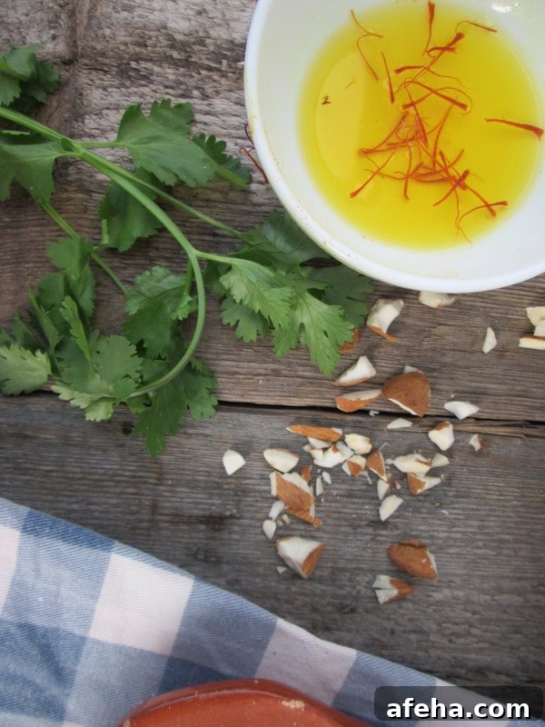 saffron threads infused in water