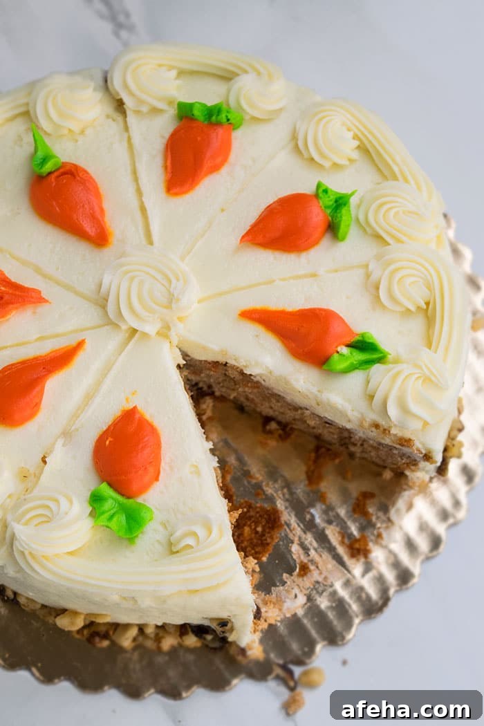 Best Carrot Cake With One Slice Removed