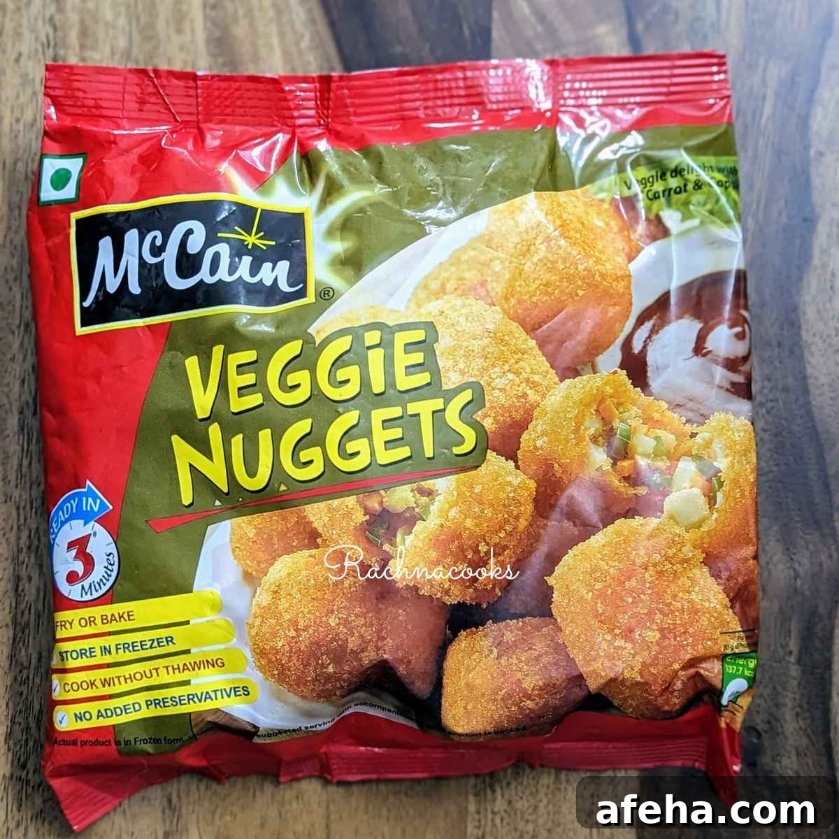 A pack of veggie nuggets or tots