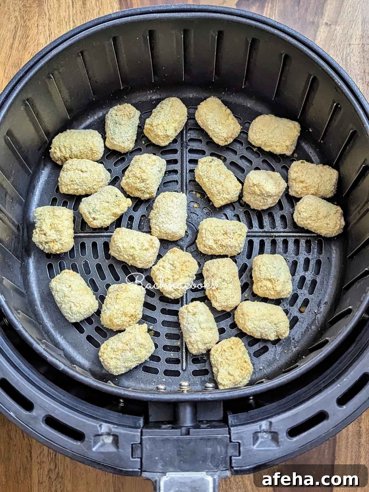Frozen veggie tots