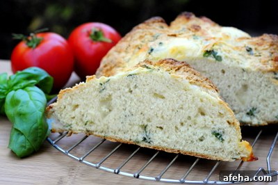 Mozzarella and Basil Bread