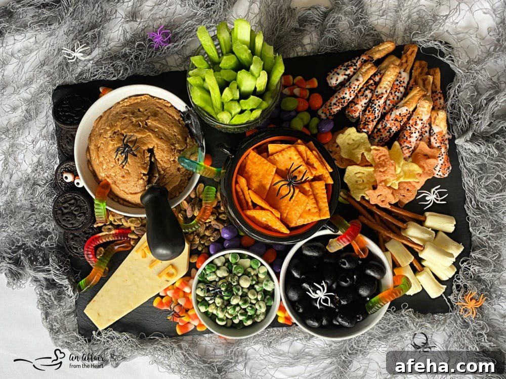 Sweet and Savory Halloween Snack Board
