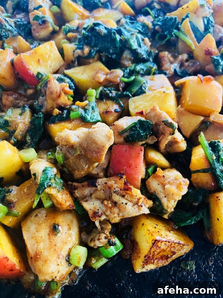 Blackstone Chicken Cranberries and Apples