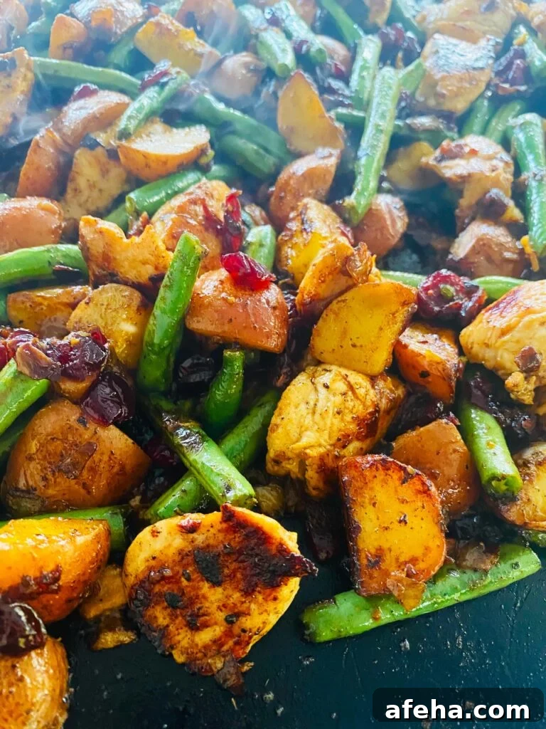 Blackstone Turkey Veggies and Cranberries
