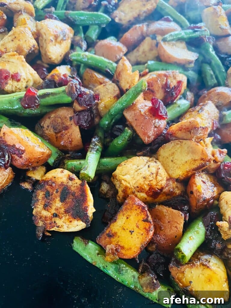 Blackstone Turkey Veggies and Cranberries