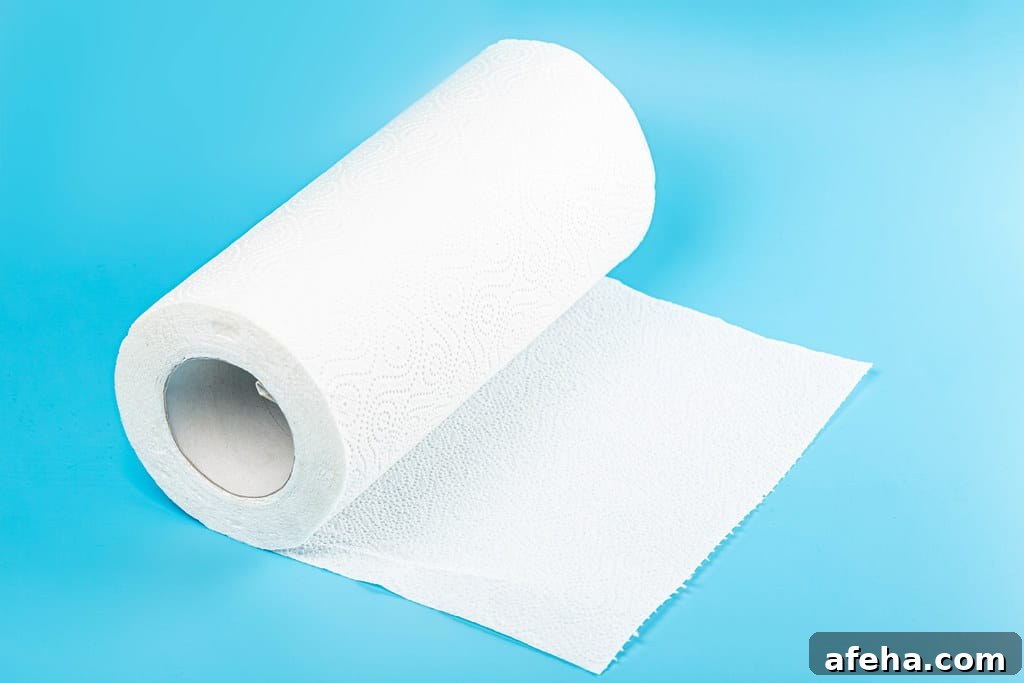 paper towels in an Air fryer