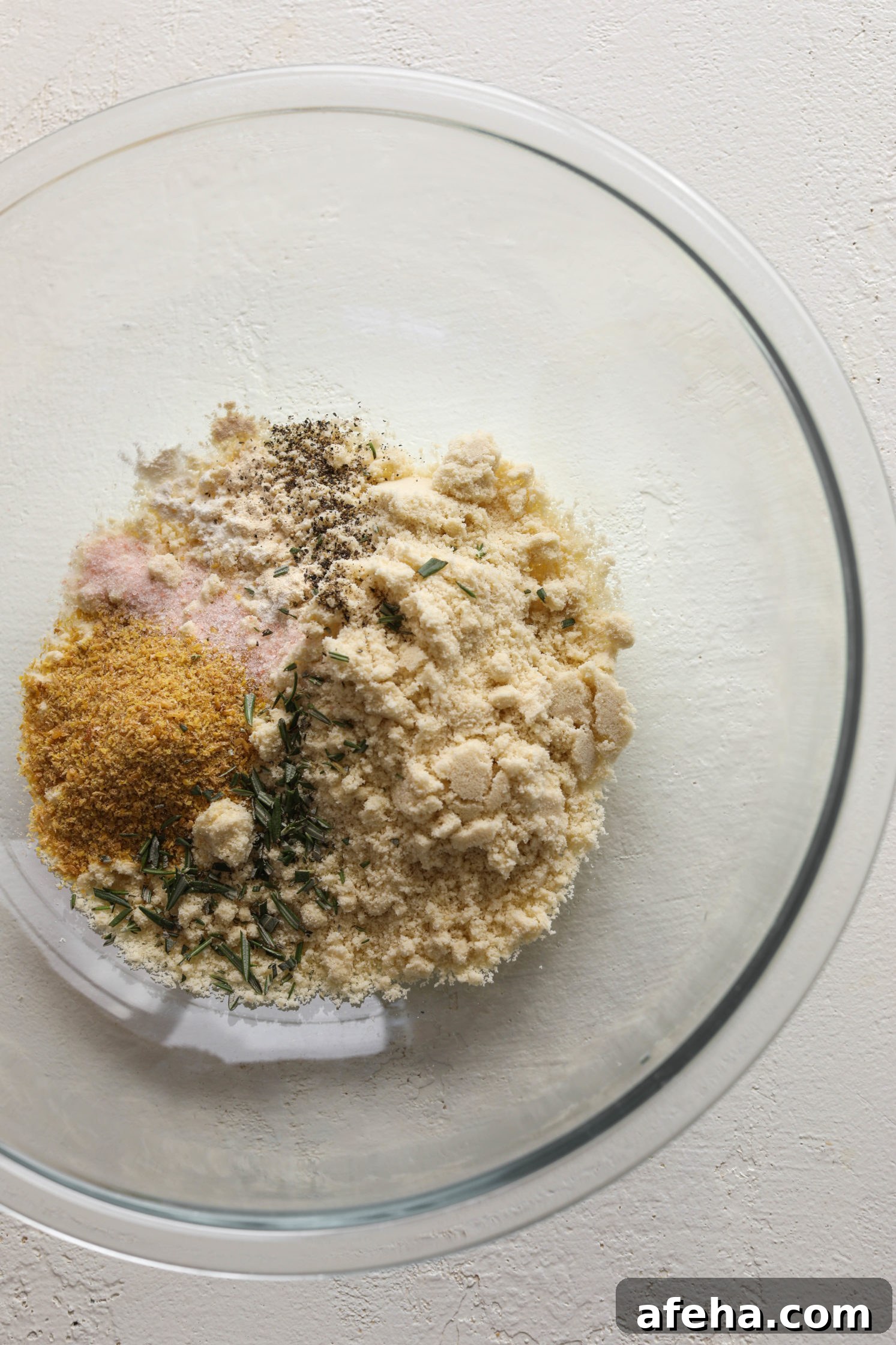 Grain-Free Almond Flour Cracker Ingredients in glass bowl