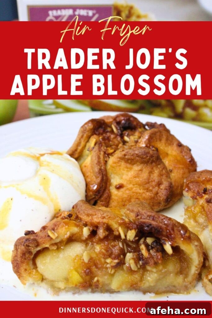 air fryer trader joes apple blossom recipe dinners done quick pinterest