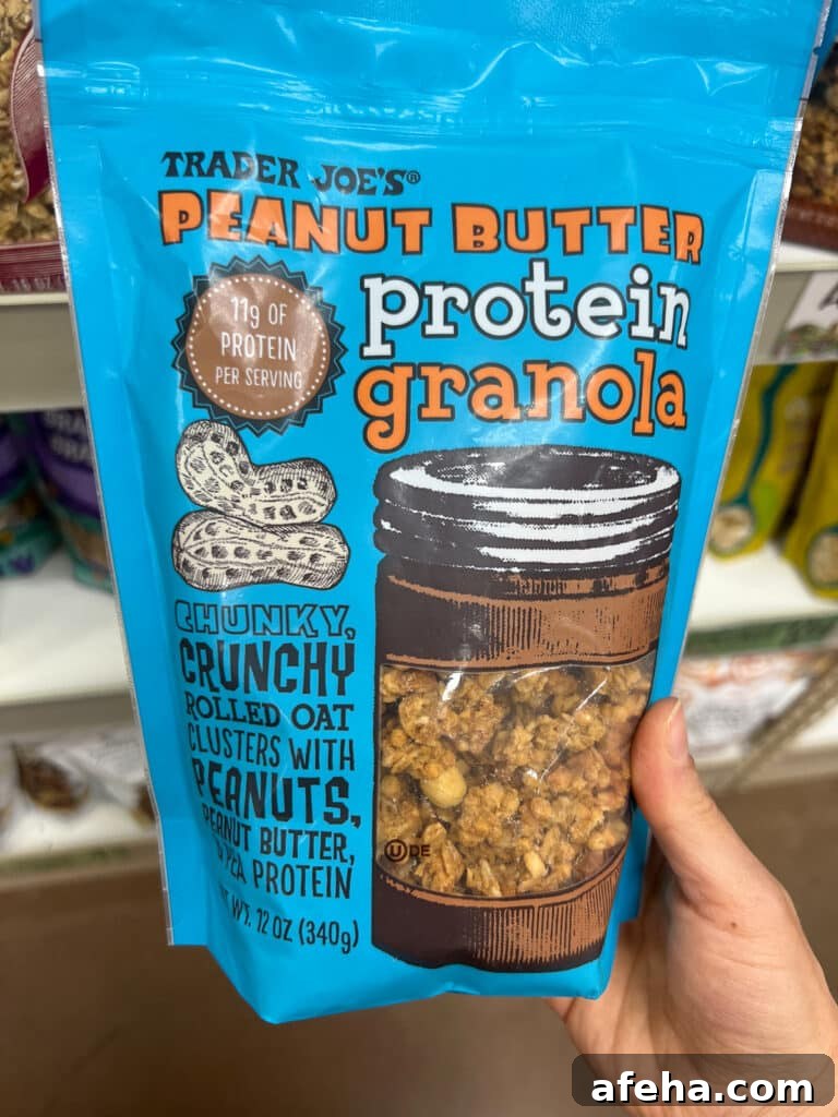 Bag of Peanut butter protein granola from Trader Joe's