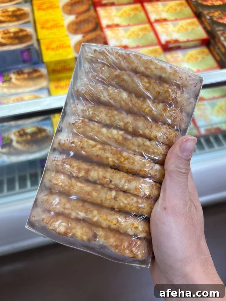 Package of frozen hashbrown patties from Trader Joe's