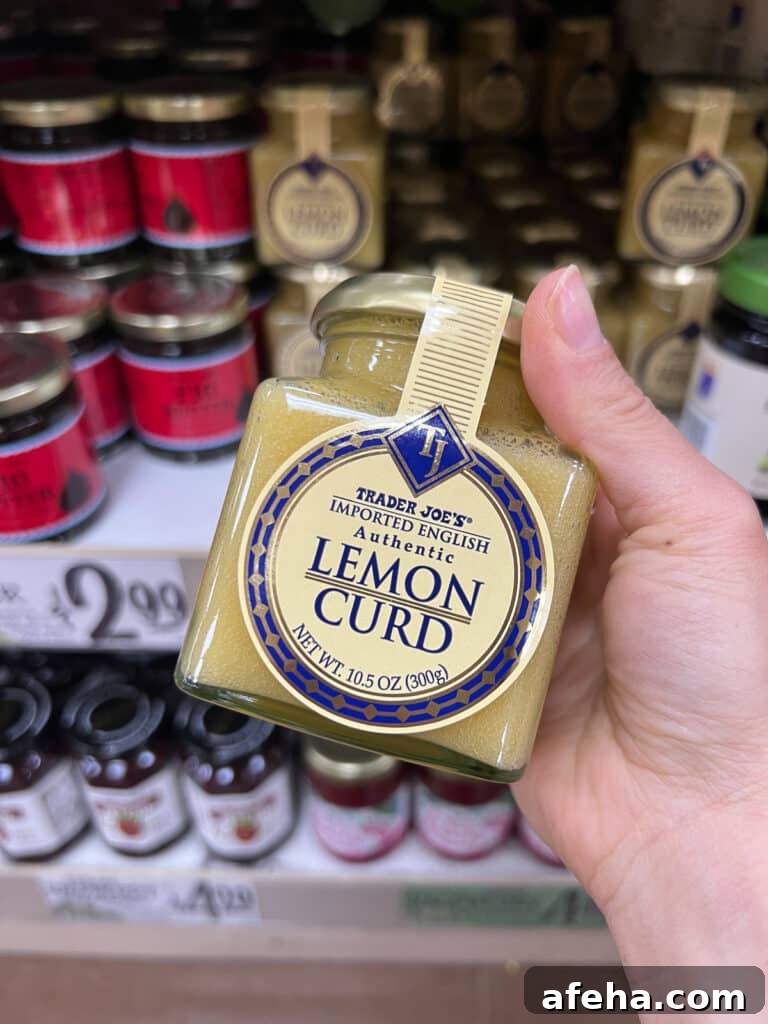 Jar of lemon curn from Trader Joe's