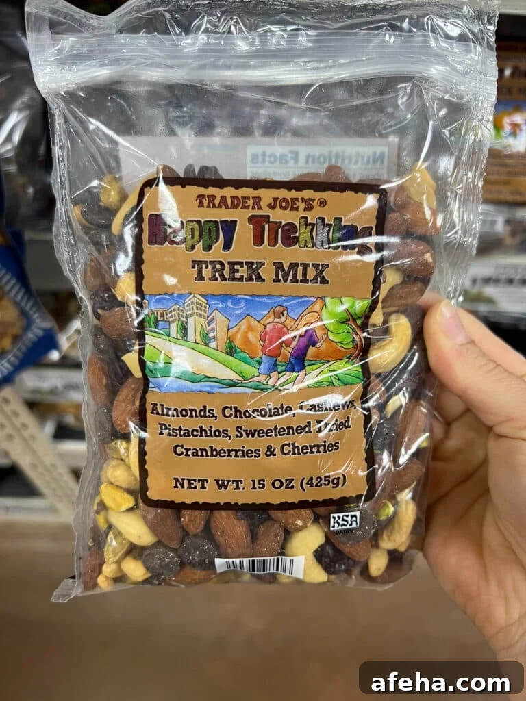 Bag of Happy Trekking Trek mix from Trader Joes
