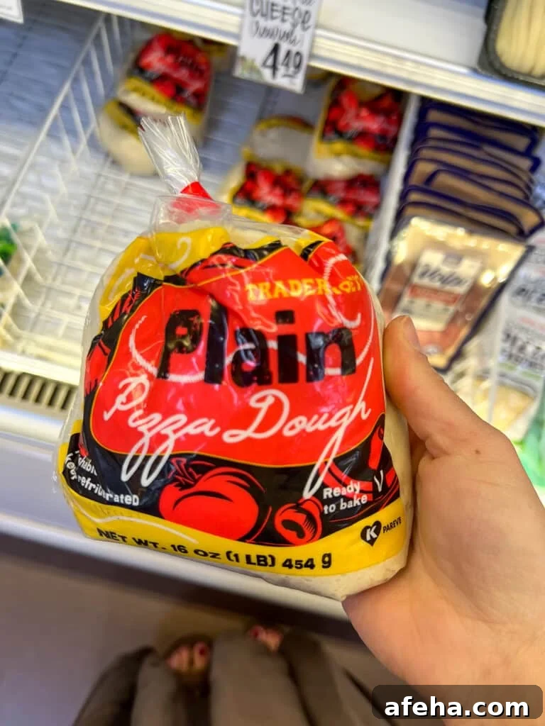 Trader joe's grocery list- pizza dough