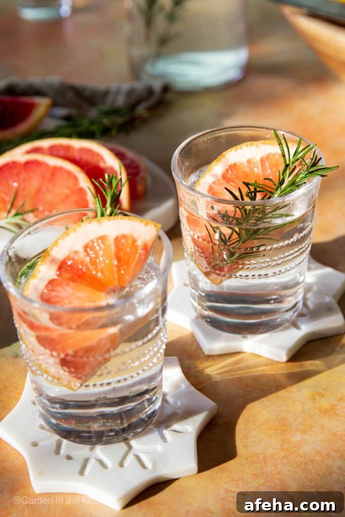 Grapefruit Infused Water