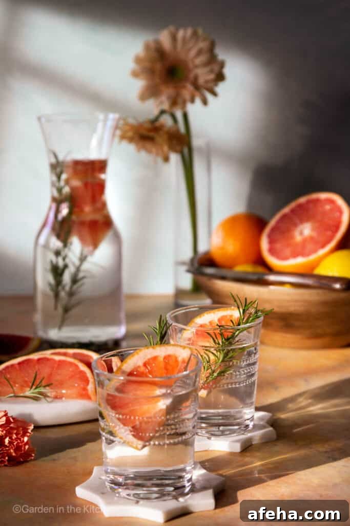 Grapefruit Infused Water