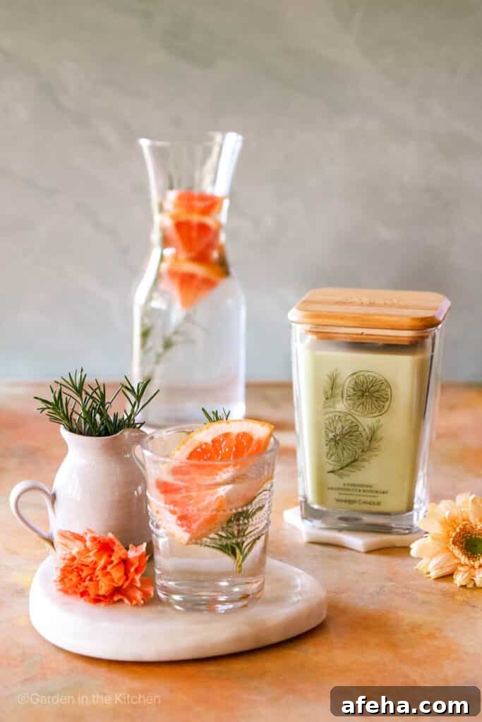 Grapefruit Infused Water