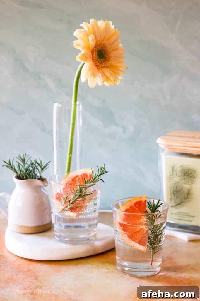 Grapefruit Infused Water