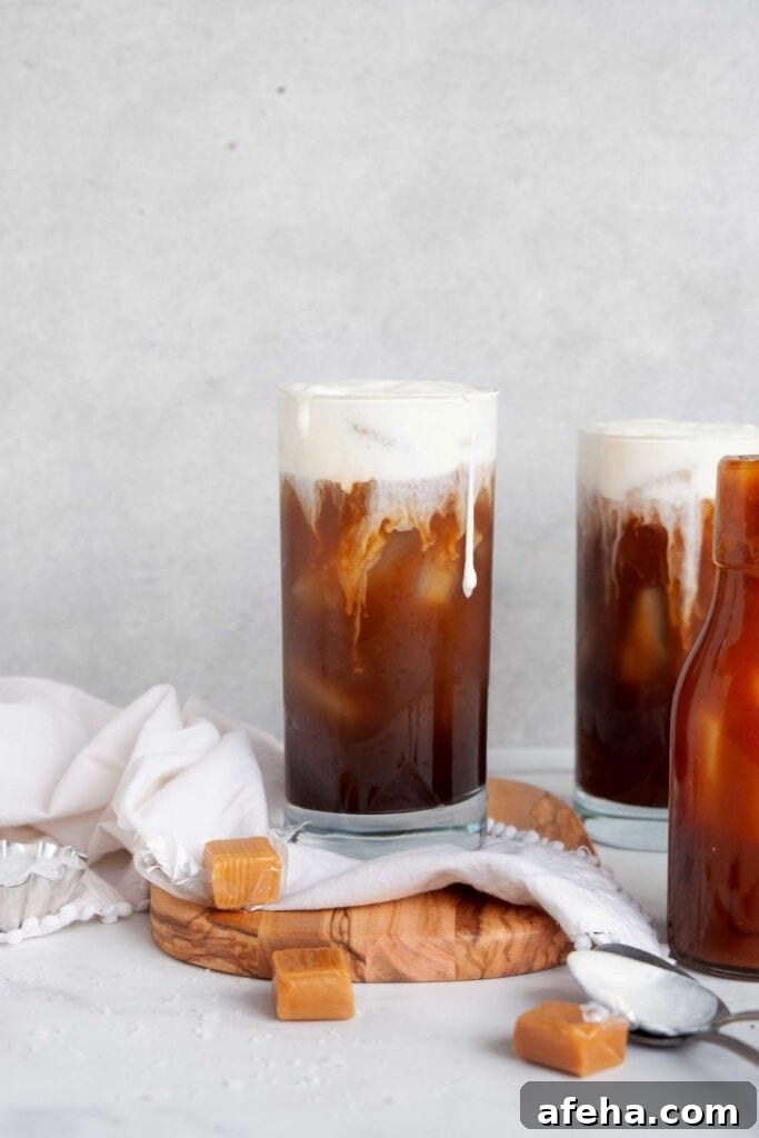 Homemade Salted Caramel Cream Cold Brew