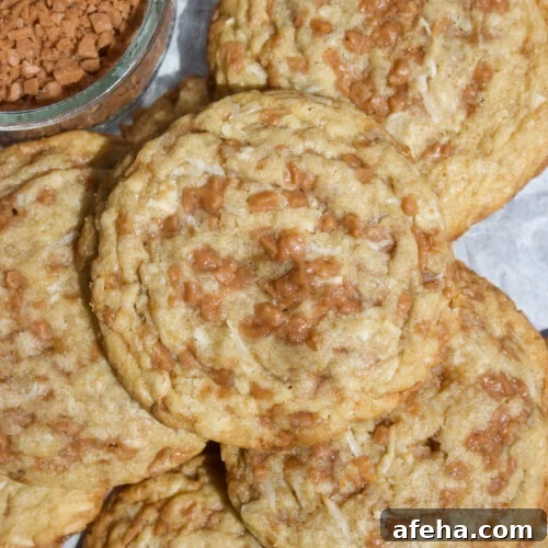 Coconut Toffee Cookies