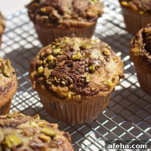 Pistachio Nutella Muffins