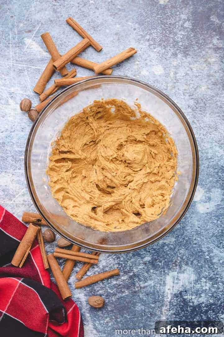 The wet and dry ingredients combined in a bowl.