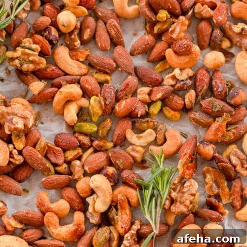 Rosemary Honey Roasted Nuts