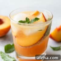 Just 5 ingredients for this grilled peach whiskey smash!