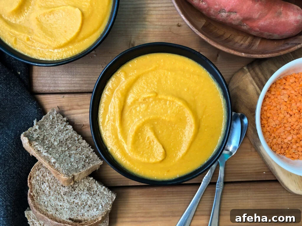 Red lentil soup