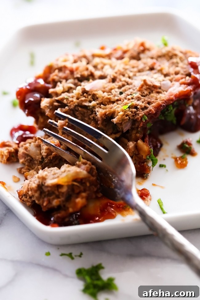 Mom's Best Meatloaf - juicy, simple and loaded with delicious ingredients