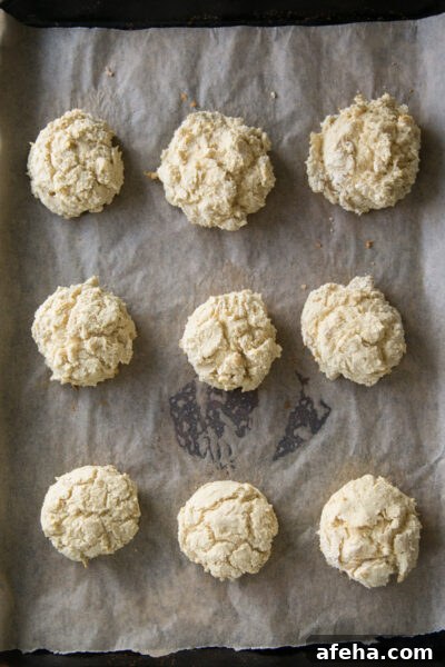 gluten-free biscuits on a sheet pan