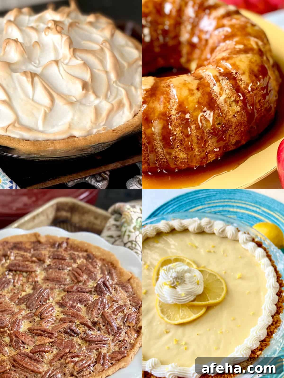 Collage of Southern desserts.