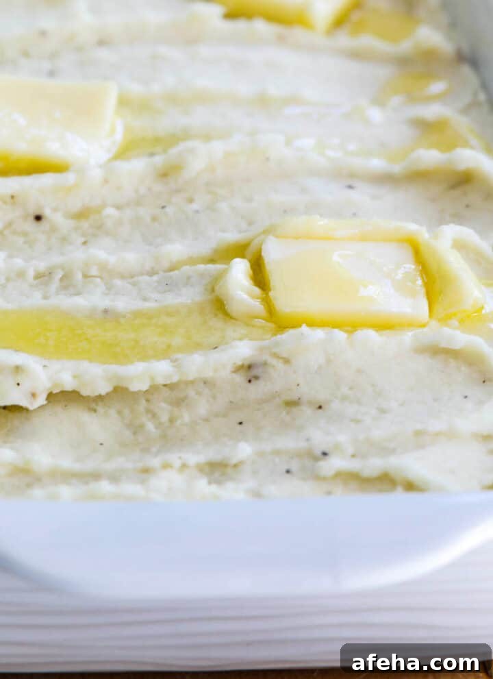 Make-ahead mashed potatoes