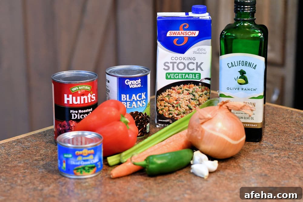 24: Vegan Black Bean Soup Ingredients