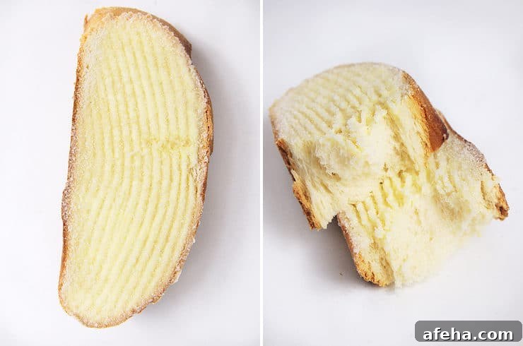 Rebanada de Mantequilla (or simply rebanada) or Lengua pan dulce