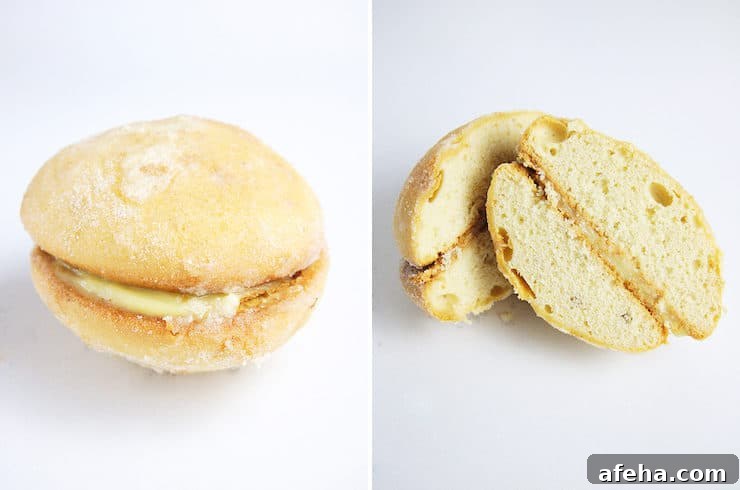 Besos or Yoyos sweet bread pan dulce