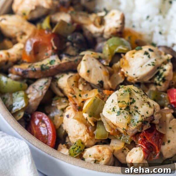 One Pot Italian Chicken Vegetable Skillet