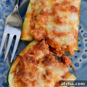 Air Fryer Pizza Zucchini Boats
