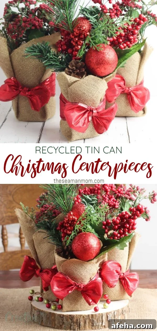 DIY Christmas centerpieces