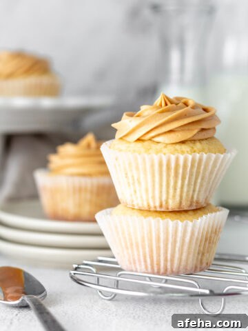 Dulce de leche cupcakes