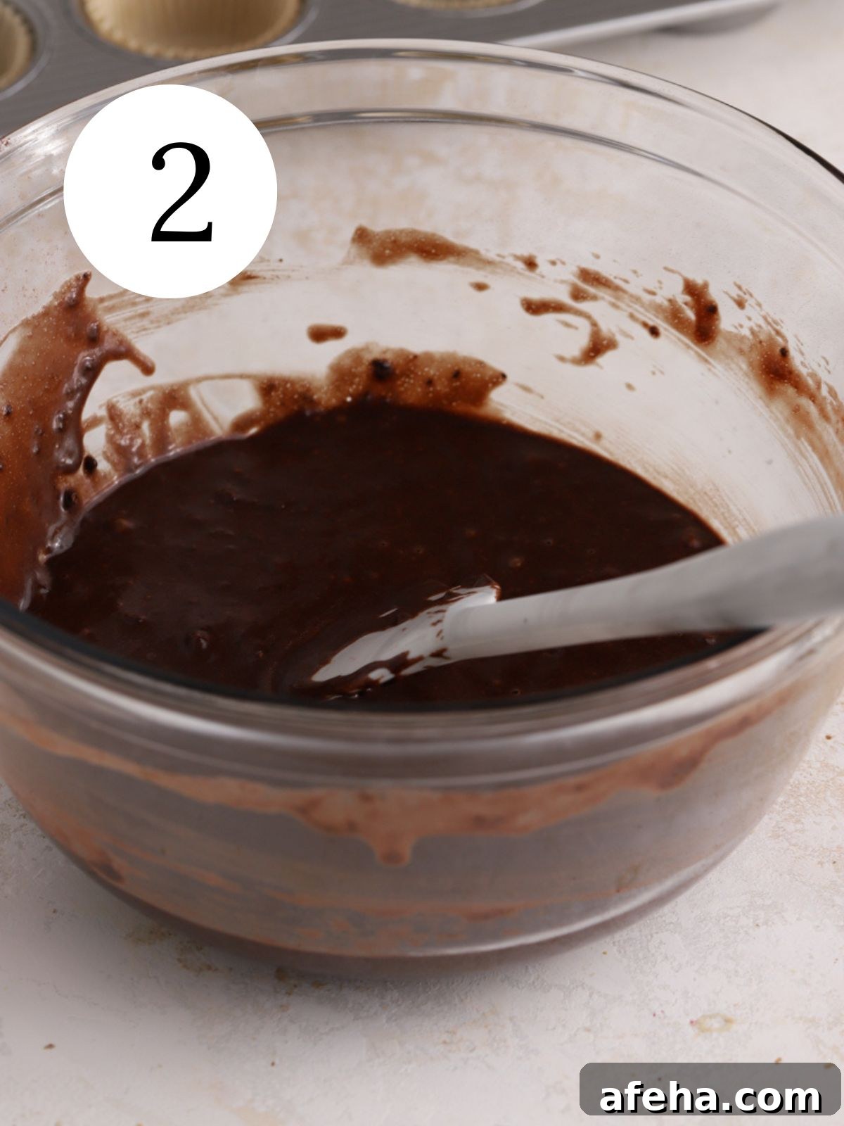 Chocolate cupcake batter