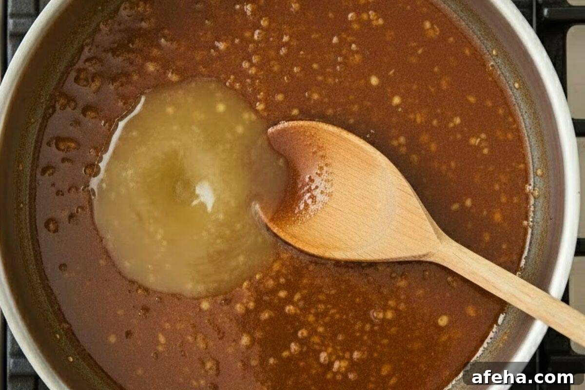Remove the sauce from heat and stir in fresh lemon juice