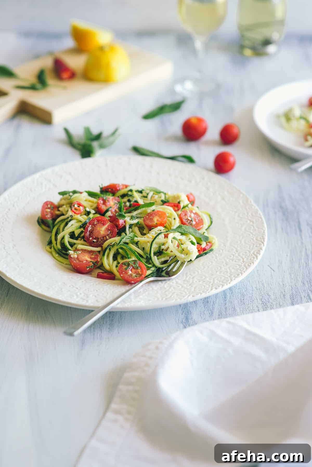 zucchini noodle salad