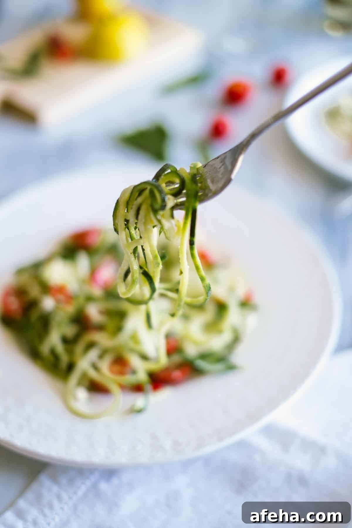 zucchini noodle salad