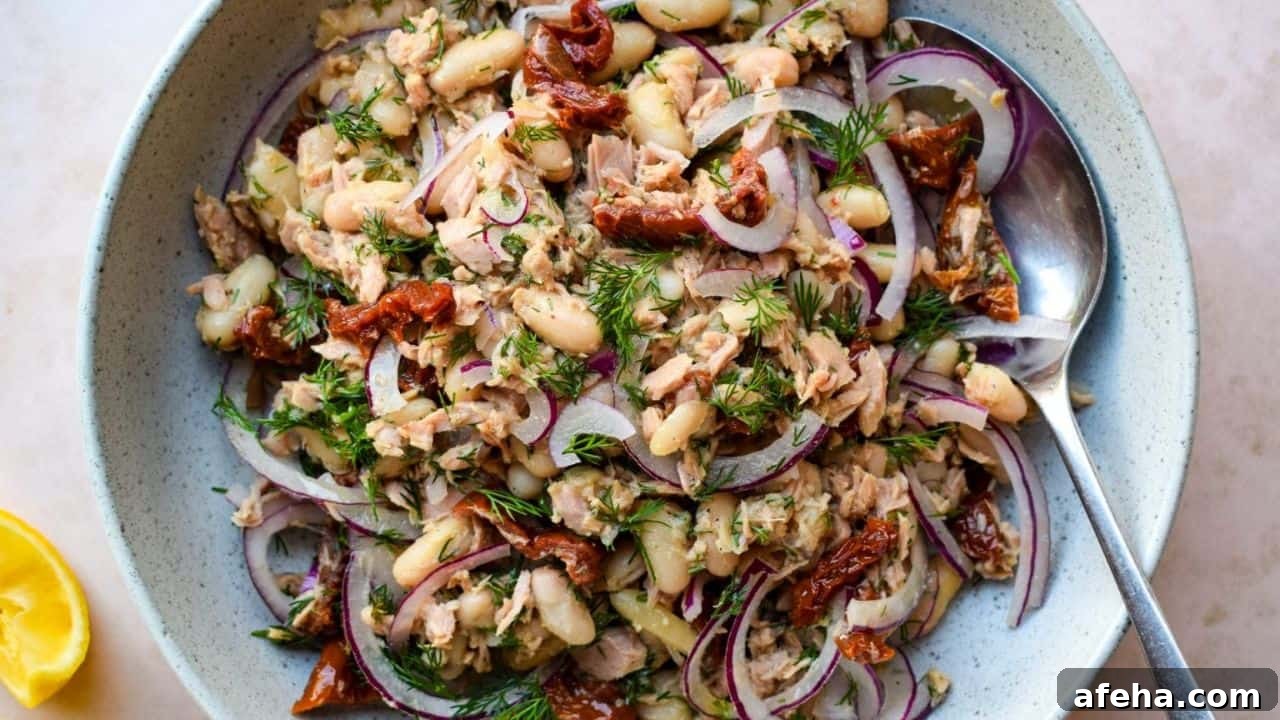 15 No-Cook Lunches That Keep You Full All Afternoon 14 Tuna and White Bean Salad with Sun-dried Tomatoes