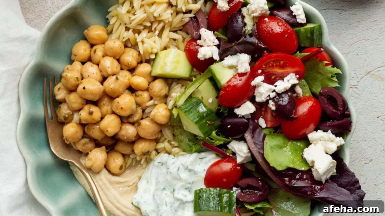 15 No-Cook Lunches That Keep You Full All Afternoon 7 Mediterranean Bowls with Trader Joe's Greek Chickpeas